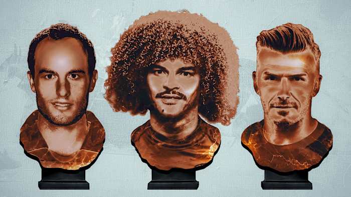 MLS greats Landon Donovan, Carlos Valderrama and David Beckham